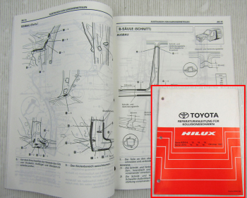 Toyota Hilux Werkstatthandbuch Karosserie ab 1997 Unfallschäden