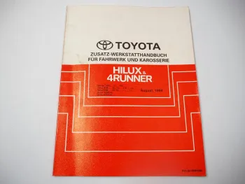 Toyota Hilux YN80 4Runner N13 1994 Werkstatthandbuch Reparaturanleitung Zusatz
