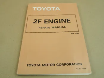 Toyota Land Cruiser Trucks FJ40 - FJ60 FA100 - FA115 Motor 2F repair manual 8/80