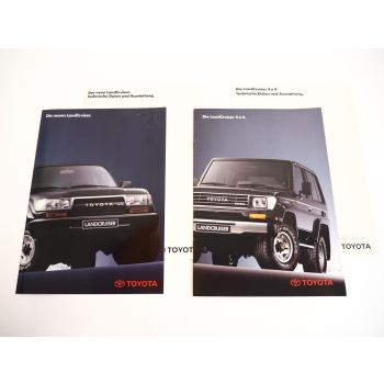 Toyota Landcruiser 4x4 PKW 4x Prospekt Technische Daten Ausstattung 1990