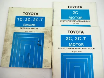 Toyota Motor 1C 2C 2C-T Corolla Carina II Camry Corona Liteace Repair Manual 85
