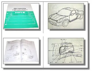 Toyota MR2 W3 Werkstatthandbuch Karosserie Unfall Kollisionsschäden ZZW30 1999