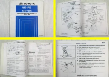 Toyota Paseo Tercel 1.5 l 16V Motor 5E-FE Zusatz Werkstatthandbuch ab 1996