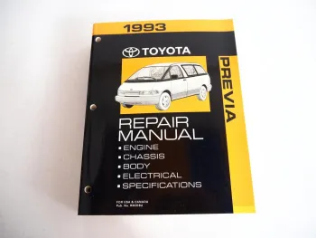 Toyota Previa 1993 TCR10 TCR20 Repair Manual for USA Canada