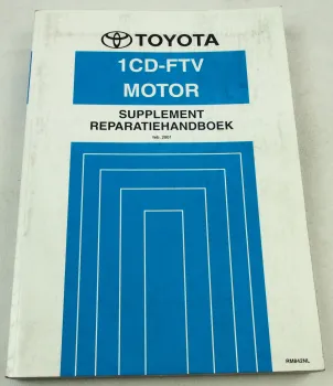 Toyota Previa Tarago CLR30 Reparatiehandboek Motor 1CD-FTV Supplement 2001