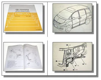 Toyota Previa Werkstatthandbuch Karosserie ACR30 Reparaturanleitung 2000