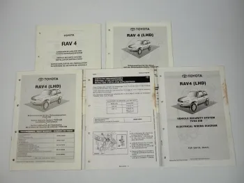 Toyota RAV4 SXA 10 11L TVSS 3B Security Alarm System Einbauanleitung Schaltplan