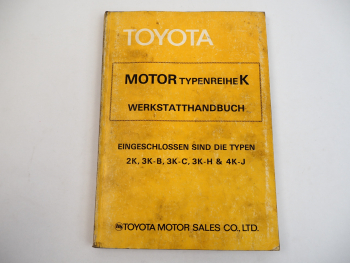 Toyota Starlet Corolla Litace Motor 2K 3K-B 3K-C 3K-H 4K-J Werkstatthandbuch