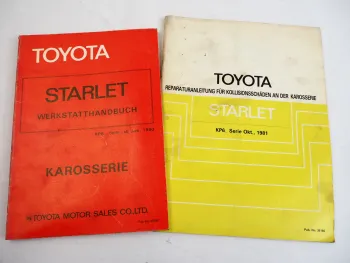 Toyota Starlet KP6 Werkstatthandbuch Karosserie 1980 Reparaturanleitung