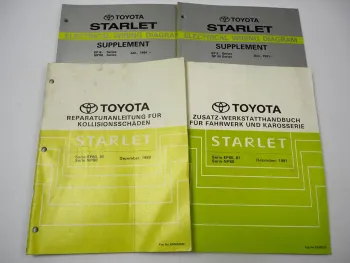 Toyota Starlet P8 EP80 EP81 NP80 Werkstatthandbuch Reparaturanleitung Ergänzung