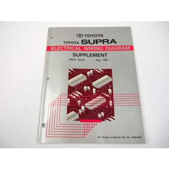 Toyota Supra MA7 Schaltpläne Elektrik Werkstatthandbuch Wiring Diagram Aug. 1990
