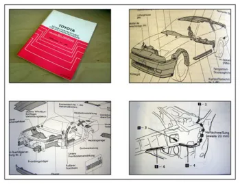 Toyota Supra MA70 Reparaturhandbuch Karosserie 1986 Kollisionsschäden