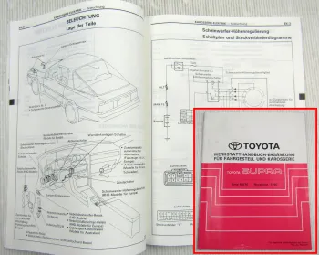 Toyota Supra MA70 Werkstatthandbuch Nachtrag mit Schaltplänen ab 1991