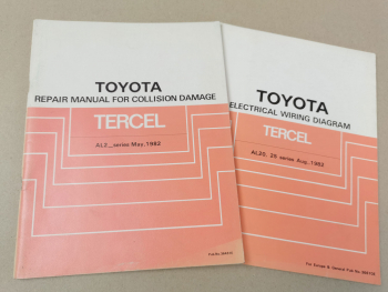 Toyota Tercel AL20 1982 Repair Manual Collision Damage Electrical Wiring Diagram