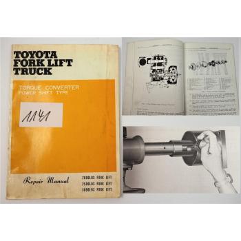 Toyota Torque Converter 2000 2500 3000 LBS Repair Manual Werkstatthandbuch
