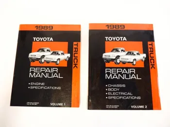 Toyota Truck Pickup 1989 RN VZN Repair Manual for USA Canada