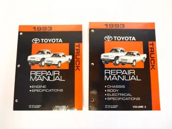 Toyota Truck Pickup 1993 RN VZN Repair Manual for USA Canada