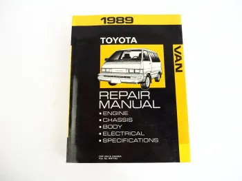 Toyota Van 1989 Repair Manual Electrical Wiring Diagram for USA Canada