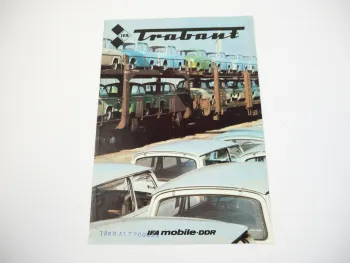Trabant 601 Brochure Prospekt IFA Zwickau DDR 1980 englisch