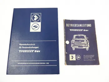 Trabant 601 PKW Betriebsanleitung Werkstatthandbuch IFA DDR 1977/80