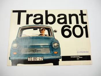 Trabant 601 Prospekt Poster Sachsenring Zwickau DDR 1963