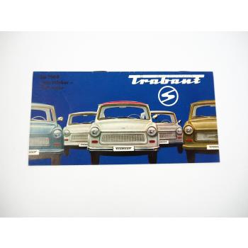 Trabant 601 Standard Universal S de luxe Prospekt IFA Zwickau DDR 1969