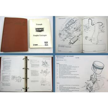 Triumph Dolomite Werkstatthandbuch Reparatur Ersatzteilliste + Ergänzung 1972