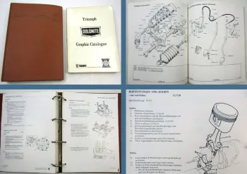 Triumph Dolomite Werkstatthandbuch Reparatur Ersatzteilliste + Ergänzung 1972