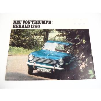 Triumph Herald 13 60 Prospekt Brochure 1968