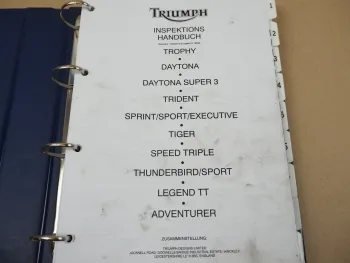 Triumph T300 Speed Triple Trophy Trident .. Werkstatthandbuch Reparaturanleitung