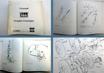 Triumph Toledo Graphic Catalogue Spare Parts List 1970