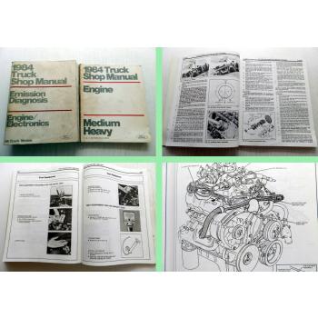 Truck Shop Manual Ford 1984 Medium Heavy Emission Diagnosis Engine Electronics