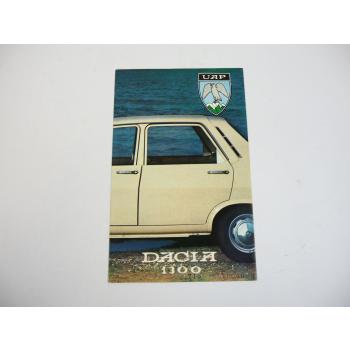 UAP Dacia 1300 PKW Prospekt 1970er Jahre