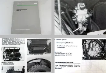 Unimog 407 417 427 437 Geräuschreduzierung Kundendiensthandbuch 1991