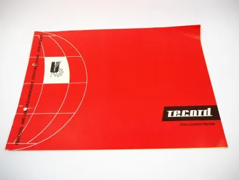 Unsinn Record R 2500 - RG 6000 T Stalldungstreuer Grundausrüstung Prospekt 70er