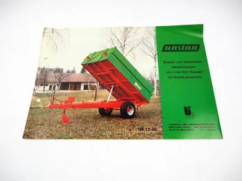 Unsinn Record UK 72-60 - 3-200 T Dreiseitenkipper Prospekt Techn. Daten 70er