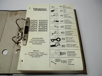 Valtra 6250 - 8950Hi ab 1998 Ersatzteilliste Ersatzteilkatalog Spare Parts List