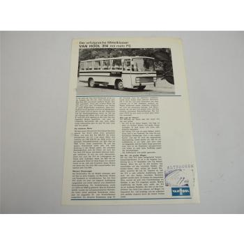 Van Hool 314 Omnibus Reisebus Prospekt 1970