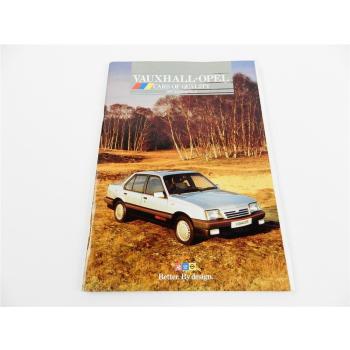 Vauxhall Opel Cars 1987 Nova Astra Belmont Cavalier Manta Prospekt Brochure