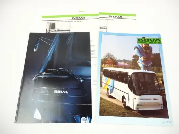 VDL Bova Bus Coach Futura Omnibus 2x Prospekt 2x Technische Daten 1990er Jahre