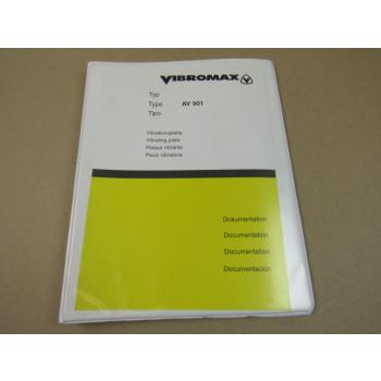 Vibromax AV901 Vibrationsplatte Bedienungsanleitung Ersatzteilliste 2002