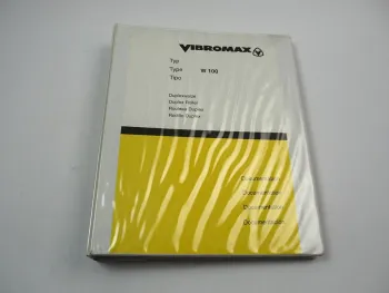 Vibromax Duplexwalze W 100 Betriebsanleitung Ersatzteilliste 1988 / 1993