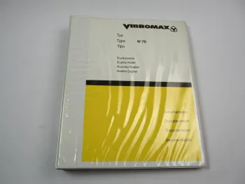 Vibromax Duplexwalze W 70 Betriebsanleitung Ersatzteilliste 1993