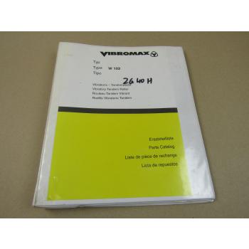 Vibromax W 102 Walze Ersatzteilliste 2002 Parts List Lista Respuestos