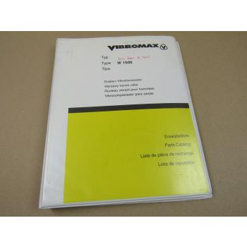 Vibromax W 1500 Walze Ersatzteilliste 2002 Parts List Lista Respuestos