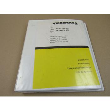 Vibromax W 355 455 365 465 Walze Ersatzteilliste 2000 Parts List Lista Respuesto