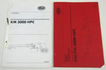 Vicon KM3000 HPC Mähknickzetter Ersatzteilliste und Bedienungsanleitung 1998