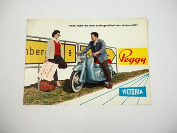 Victoria Peggy Motorroller Prospekt 1950er Jahre