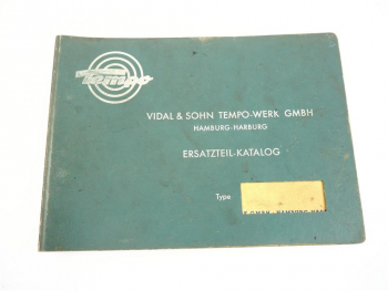 Vidal Tempo Wiking 1 Ersatzteilkatalog Ersatzteilliste 1959
