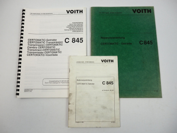 Voith C845 Certomatic Betriebsanleitung Ersatzteilliste Werkstatthandbuch